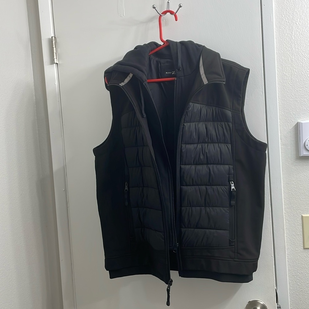 Black Rivet Polyester Jacket - Picture 2 of 8